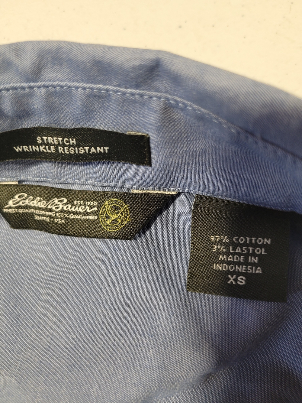 Eddie Bauer Light Blue Button-Up Women's Shirt - Picture 2 of 3